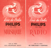 Philips Série des étoiles 1951-1952 (rouge) Dépliant publicitaire