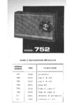 Voxson 752 Zephyr 3° • Nomenclature des composants