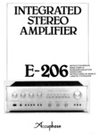 Accuphase E-206 • Mode d'emploi