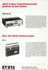 Akai GXR-82 D et CT-1 • Extrait catalogue Akai 1973 (en allemand)