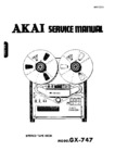 Akai GX-747 • Manuel de service