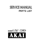 Akai GXC-570 D • Manuel de service