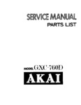 Akai GXC-760 D • Manuel de service
