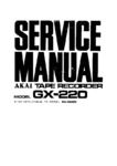 Akai GX-220 et GX-220 D • Manuel de service