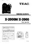 Teac X-2000 M et X-2000 • Manuel de service