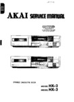 Akai HX-2 et HX-3 • Manuel de service