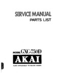 Akai GXC-750 D • Manuel de service