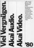 Akai Catalogue 1980 (Audio et vidéo) / 64 pages