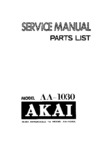 Akai AA-1030 et AA-1030 L • Manuel de service