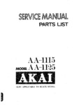 Akai AA-1115 et AA-1125 • Manuel de service
