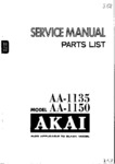 Akai AA-1135 et AA-1150 • Manuel de service (1)