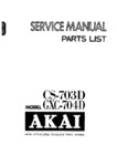 Akai CS-703 D et GXC-704 D • Manuel de service