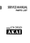 Akai CS-705 D • Manuel de service