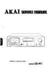 Akai CS-F11 • Manuel de service