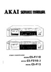 Akai CS-F110,  CS-F210 J et CS-F12 • Manuel de service