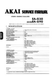 Akai EA-G30 et EA-G90 • Manuel de service