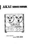 Akai GX-255 • Manuel de service