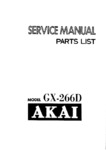 Akai GX-266 D • Manuel de service