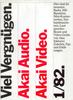 Akai Catalogue 1982