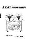 Akai GX-646 • Manuel de service