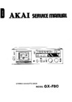 Akai GX-F80 • Manuel de service