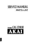 Akai GXC-570 D II Manuel de service