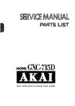 Akai GXC-715 D Manuel de service
