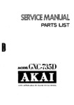 Akai GXC-735 D • Manuel de service