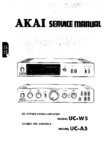 Akai UC-W5 et UC-A5 • Manuel de service