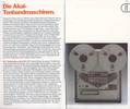 Akai GX-747 • Extrait catalogue Akai 1985 (en allemand)