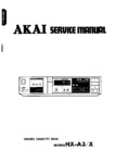 Akai HX-A3X DBX • Manuel de service