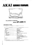 Akai AP-A301 • Manuel de service