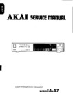Akai EA-A7 • Manuel de service