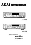 Akai GX-6 et GX-8 • Manuel de service