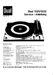 Dual 1220 et 1222 Manuel de service