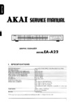 Akai EA-A22 • Manuel de service