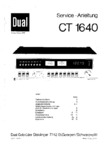 Dual CT 1640 • Manuel de service