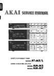 Akaï AT-M5/L, AM-M5, AM-M7 Manuel de service