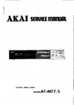 Akai AT-M77 • Manuel de service