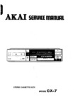 Akai GX-7 • Manuel de service