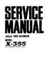 Akai X-355 et X-355 D • Manuel de service (41 pages)