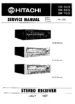 Hitachi SR-703, SR-803 et SR-903 • Manuel de service