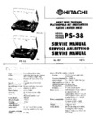 Hitachi PS-38 • Manuel de service