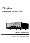 Accuphase C-200 • Manuel de service