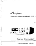 Accuphase E-202 • Manuel de service