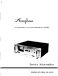 Accuphase M-60 • Manuel de service