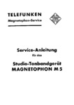 Telefunken M 5 • Manuel de service