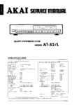 Akai AT-52 et AT-52 L • Manuel de service