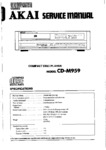 Akai CD-M959 • Manuel de service
