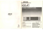 Akai HX-A1 • Mode d'emploi